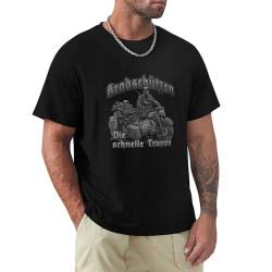 Kradschützen Casual T-Shirt Landser Deutsches Reich Ruhm Ehre Ww2 Soldaten Militär Black L von Nuotare