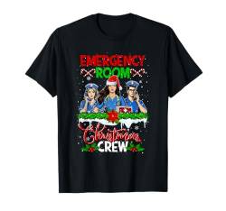 Notaufnahme Weihnachten Crew Matching Doctor Nurse Job T-Shirt von Nurse Christmas Costume