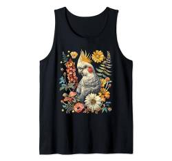 Nymphensittich Papagei Ccottagecore Ästhetisch Tank Top von Nymphensittich Cottagecore Papagei Outfit