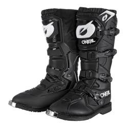 O'NEAL | Motocross-Stiefel | Enduro Motorrad | Komfort durch Air-Mesh-Innenleben, vier Verschlussschnallen, hochwertiges Synthetik-Material | Boots Rider Pro | Erwachsene | Schwarz | Größe 48 von O'NEAL