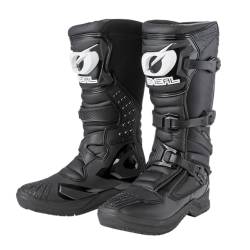 O'NEAL | Motocross-Stiefel | Motorrad Enduro | Innerer Knöchel-, Fuß, und Schaltzonenschutz, Perforiertes Innenfutter, hochwertiger Mikrofaser | Boots RSX | Erwachsene | Schwarz | Größe 49 von O'NEAL