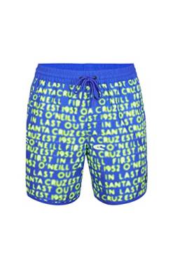 O'NEILL Herren Scallop 16" Swim Shorts Badeshorts, 35094 Bright Blue Neon Lights, XL-XXL von O'Neill