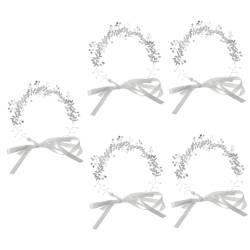 OATIPHO 5 Stück Damen Kristall Tiara Hochzeit Haarrebe Haarrebe Haarschmuck Braut Hochzeit Kopfschmuck Hochzeit Haarschmuck Haarschmuck Braut Haarrebe Hochzeitsaccessoires von OATIPHO