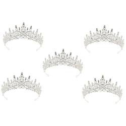 OATIPHO 5St Krone Haarschmuck für Damen Outfits für Mädchen haar zubehör haircharm Kleider Tiara Haarschmuck für die Hochzeit Strass Diademe Jahrgang Kopfbedeckung Stirnband Kleidung Braut von OATIPHO