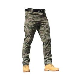 OBiQuzz Cargohose Herren Camouflage Lang Arbeitshose Wanderhose Herren Casual Arbeitshosen Männer Outdoor Militär Taktische Hosen mit Multi Taschen Ripstop Hose Ranger Hose Outdoorhose von OBiQuzz