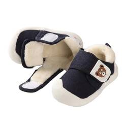 OBiQuzz Sportschuhe Leicht Baby Boy Girl Sneakers Fall and Winter Soft Sole Non Slip Padded Cotton Shoes Lightweight Toddler Shoes Kinderschuhe Baby (Navy, 20 Infant) von OBiQuzz