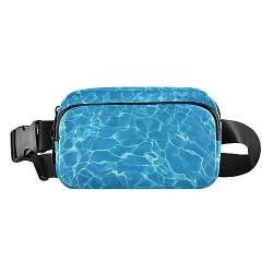 Blue Graffiti Fanny Pack Crossbody Crossbody Geldbörsen für Reisen Laufen, 20,3 x 13,5 x 5,8 cm, Blau - Blue Water von ODAWA