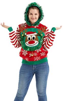 Damen Unisex Lustig Pullover für Weihnachten Strickpullis für Weihnachtsparty SweaterThat's A Festive WrapM von OFF THE RACK