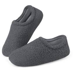 OFFCUP Gedächtnis Schaumstoff Hausschuhe Damen Hausschuhe Winter Hausschuhe Warme Pantoffeln Damen Baumwolle Pantoffeln Plüsch Hausschuhe mit Polar Fleece-Futter von OFFCUP