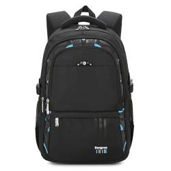 OISENSE Kinder Schulrucksack Junge Mädchen Rucksack Schule Große Schulranzen Wasserdicht Schultasche Tagesrucksack für Schule Blau von OISENSE