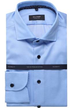 OLYMP SIGNATURE Tailored Fit Hemd bleu, Faux-uni von OLYMP SIGNATURE
