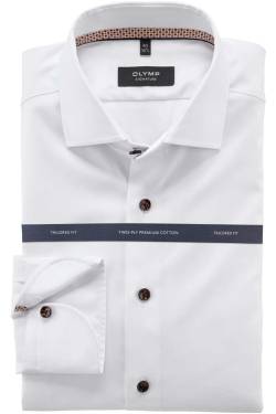 OLYMP SIGNATURE Tailored Fit Hemd extra langer Arm weiss von OLYMP SIGNATURE