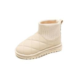 OLZYA 2024 Herbst Neue Kinder Anti-Rutsch, wasserdichte, warme Sock Schneestiefel für Jungen und Mädchen mit Baumwolle verdickte Kurze Stiefel und Baumwollstiefel Winterschuhe von OLZYA