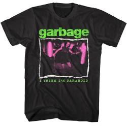 Garbage Think I'm Paranoid Men's T Shirt BlackLarge von OMFG