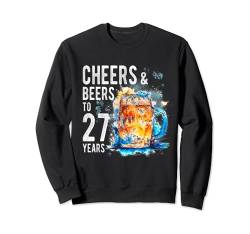 Cheers And Beers To 27 Years Lustiges Happy 27th Birthday Shirt Sweatshirt von OMG Its My Birthday Happy Birthday Shirts