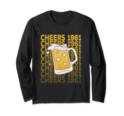 Lustiges Bier Cheers 1961 Shirt 62 Jahre alt 62. Geburtstag Shirt Langarmshirt von OMG Its My Birthday Happy Birthday Shirts