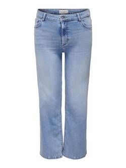 ONLY CARMAKOMA Damen CARWILLY HW Wide DNM TAI006 NOOS Weite Jeans, Light Blue Denim, 54W x 32L von ONLY Carmakoma