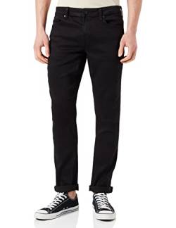 Herren O&S Slim Fit Jeans Basic Hose Denim Pants ONSLOOM Tapered Trousers Stoned Washed, Farben:Schwarz, Größe Jeans:29W / 34L von ONLY & SONS