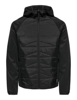 ONLY & SONS Herren ONSLAN Mix Jacket OTW Kurzjacke, Black/Detail:Black, S von ONLY & SONS