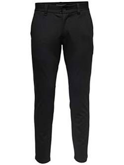 ONLY & SONS Herren Onsmark Slim Gw 0209 Pant Noos Chinohose, Schwarz, 34W / 36L EU von ONLY & SONS