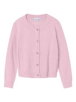 Name IT Mädchen Strickjacke NMFVALMA LS Short Knit Card (DE/NL/SE/PL, Numerisch, 98, Regular, Parfait pink) von ONLY