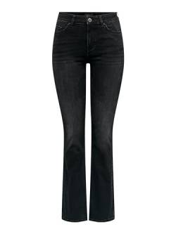 ONLY Damen ONLBLUSH MID Flared DNM TAI1099 NOOS Stretch-Jeanshose, Washed Black, S/34 von ONLY