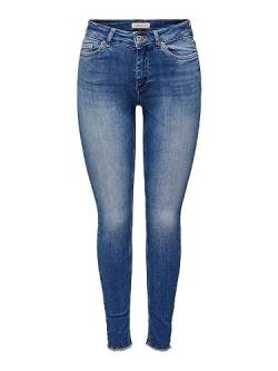 ONLY Damen Jeans 15293282 Medium Blue Denim S-30 von ONLY