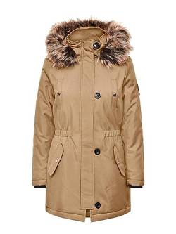 ONLY Damen ONLIRIS FUR Winter Life CC OTW Parka, Braun, L von ONLY