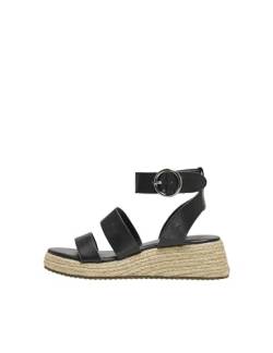 ONLY Damen ONLMINERVA-1 PU Heel NOOS Espadrille, Black, 36 EU von ONLY