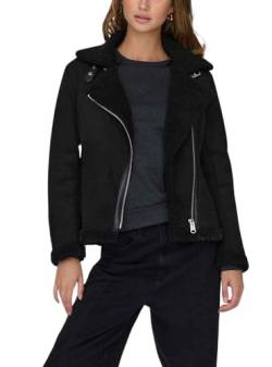 ONLY Damen ONLNEWDIANA Aviator Jacket CC OTW Jacke, Black, S von ONLY