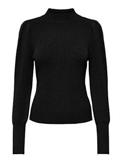 ONLY Damen Onlkatia L/S Highneck Knt Noos Pullover, Schwarz, M EU von ONLY