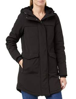 ONLY Damen Softshelljacke OnlMaastricht Kurz-Mantel mit Kapuze 15192522 Black XS von ONLY