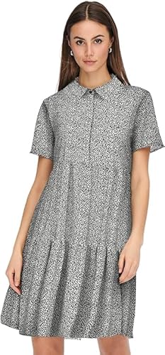 ONLY JDY Hemdblusenkleid JDYPIPER S/S SHIRT DRESS WVN NOOS (as3, numeric, numeric_34, regular, regular, black) von ONLY