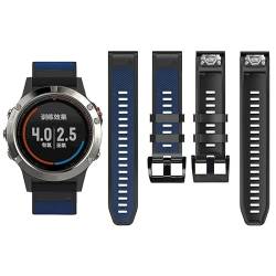 OPKDE 26 x 22 mm Uhrenarmband für Garmin Forerunner 935 945 Smartwatch, Silikon-Wirstband Fenix 5 6 6X 5X Puls Pro 3 3HR S60, Fenix 5 6-22, Achat von OPKDE