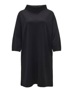 OPUS Damen Minikleid | Kleid WABYNA Regular aus elastischem Krepp-Jersey Black, 40 von OPUS