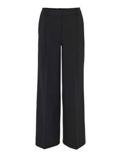 OPUS Damen Wide Leg Pants | Wide Leg Pants Mariena mit Komfortbund Black, 42 von OPUS