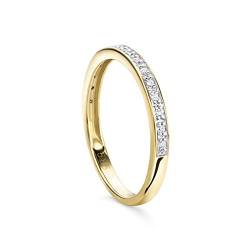 Orovi Schmuck Damen Ring Gelbgold 0.05 Ct Diamant Ewigkeitsring 14 Karat (585) Gold und Diamanten Brillanten von OROVI