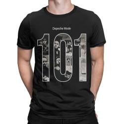 Depeche Cool Mode 101 Fill T Shirt Men's Cotton Creative T-Shirts Crew Neck Tee Shirt Short Sleeve Tops Black XL von OU LU