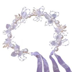 Ethnisches Stirnband mit eleganter Blume, personalisierter Kranz, Haarband, Schmuck, schönes Blumen-Stirnband für Mädchen von OUBEIDUO