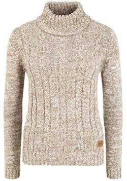 OXMO OXPhilipa Damen Rollkragenpullover Pullover mit Rollkragen 100% Baumwolle Regular fit, Größe:XS, Farbe:Dune (795409) von OXMO