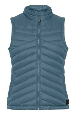 OXMO Telppa Damen Weste Steppweste Outdoor Weste mit Stehkragen, Größe:XS, Farbe:Bluestone (184217) von OXMO