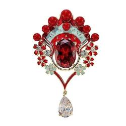 Broschen Brosche Damen Blumenstrauß Brosche Anstecknadel Anstecker Schal Clip Schalnadel Schmuck Dekoration Modeaccessoires Anstecknadel for Frauen Anstecknadeln von OXOAMP