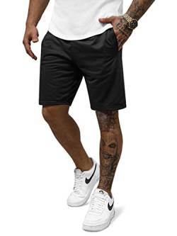 OZONEE Herren Sporthose Kurz Shorts Sweatpants Trainingshose Kurze Hose Bermuda Sportshorts Jogginghose Freizeithose Sweatshorts Herrenhose Sport 777/4679S/3 SCHWARZ XL von OZONEE