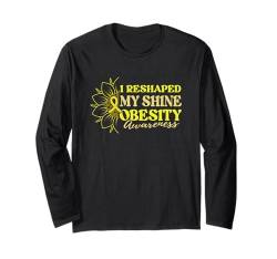 Adipositas-Bewusstsein Beat Adipositas Langarmshirt von Obesity Awareness I Beat Obesity