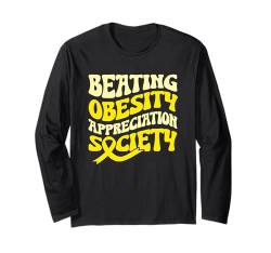 Adipositas-Bewusstsein Beat Adipositas Langarmshirt von Obesity Awareness I Beat Obesity