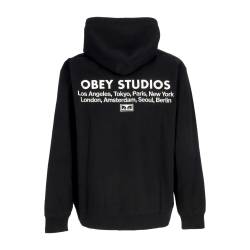 Herren Hoodie Studios Hoodie Fleece Schwarz von Obey