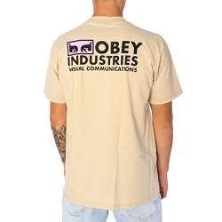 Obey Visual Communications T-Shirt Sand XL von Obey
