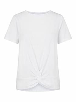 Object Damen OBJSTEPHANIE S/S TOP NOOS T-Shirt, White, S von Object