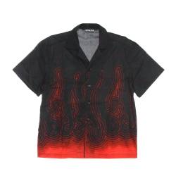 Herren Kurzarmhemd Abyss Shirt Schwarz von Octopus