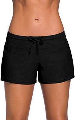 Octopus Damen Badehose Hotpants Badeshorts Schwimmhose Schwimmshorts Bikini Unterteil f5631 Farbe: HP9(sw) Hotpants Schwarz, Gr. 48 von Octopus